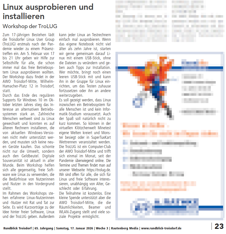 Rundblick, 2026-01-17